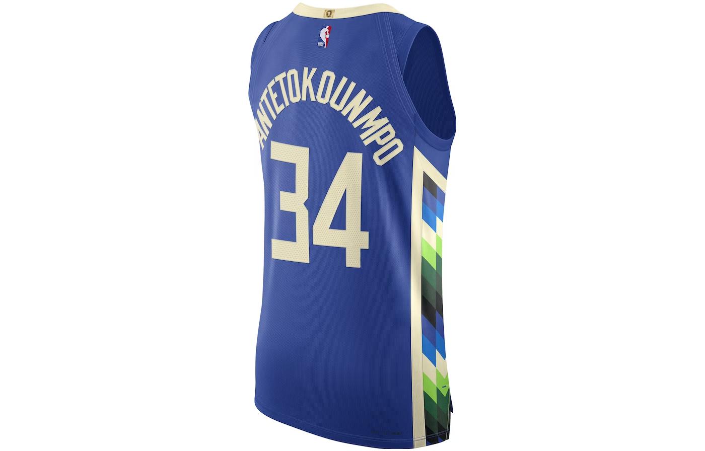 Lookbook Nike Milwaukee Bucks Giannis Printed Basketball Jersey Men’s Blue DQ0201-480