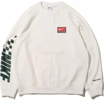 Nike Minimal Logo Embroidered Crewneck Pullover Sweatshirt White () FB7261-133 Nike Minimal Logo Embroidered Crewneck Pullover Sweatshirt White () FB7261-133