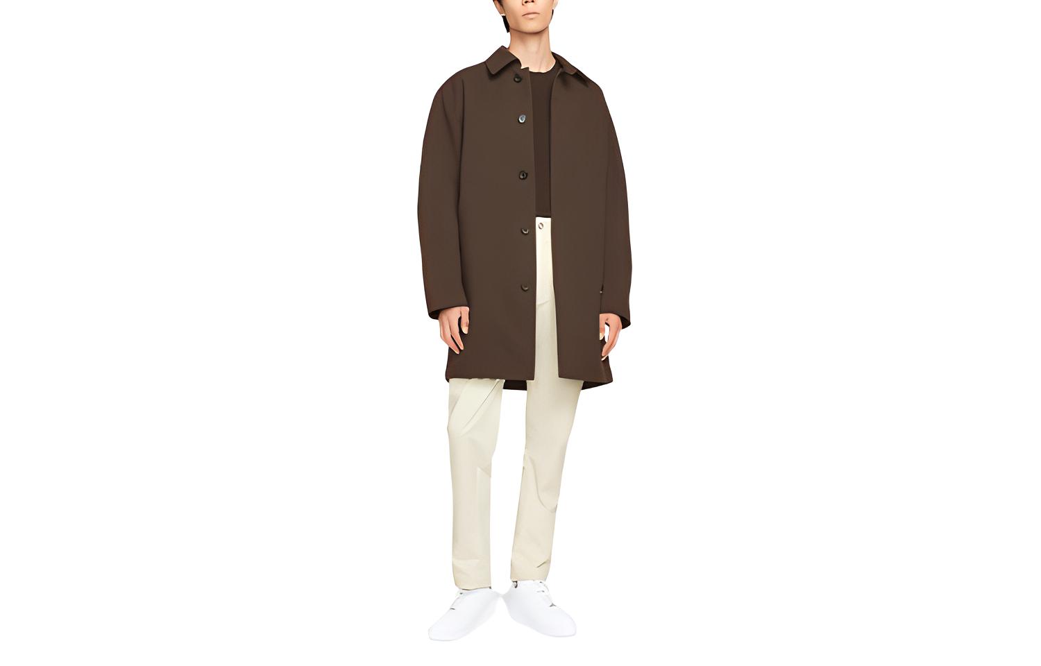 Nike Minimalist Velvet Brown Longline Jacket for Men. DH2902-220