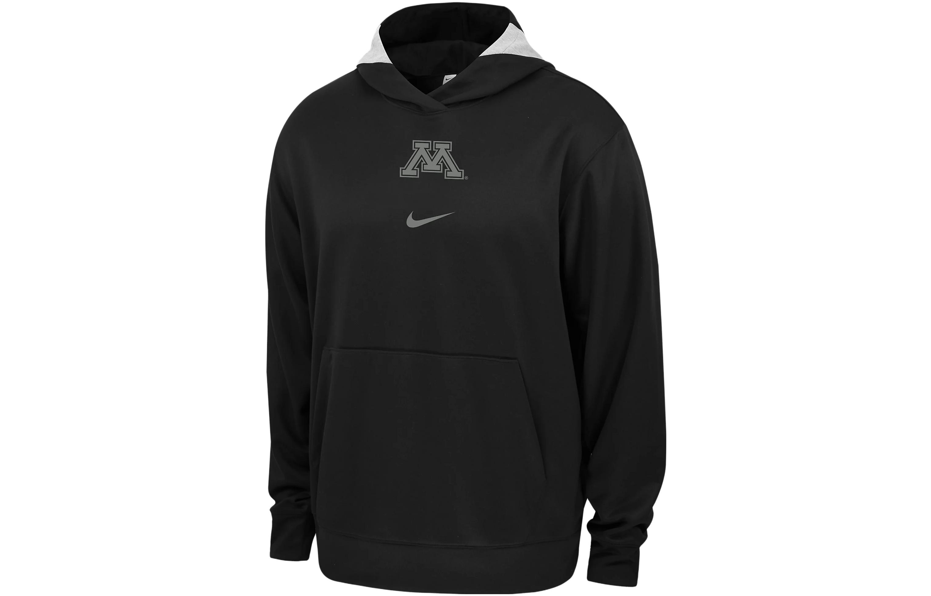 Nike Minnesota Spotlight Letter Print Colorblock Loose Sweatshirt Black () ZDO1785P398-MIN