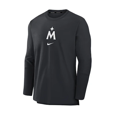 Nike Minnesota Twins Authentic Collection Logo Pullover Jacket Black Men 015C11L5TIS-5Z2