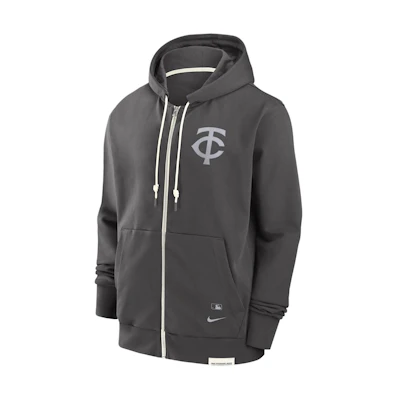 Nike Minnesota Twins Travel Player Logo Hoodie Grey 014Z03BGTIS-N0K