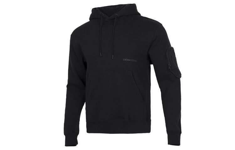 Nike MJ RCT 23E Fleece Hoodie Black Casual Long-Sleeve Pullover DR6406-010 圖 2