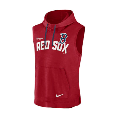 Nike MLB Boston Red Sox Logo Hoodie Red Pullover Sweatshirt 00BW11B8BQ-7ZX