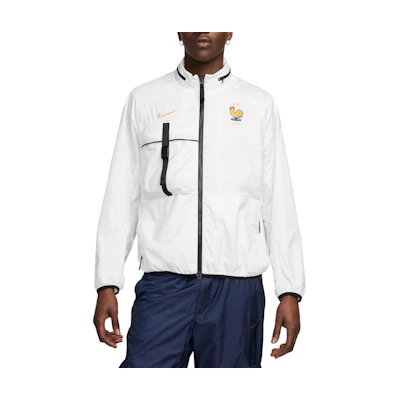 Nike Mountain White Colorblock Logo Embroidered Comfort Jacket FZ8361-121