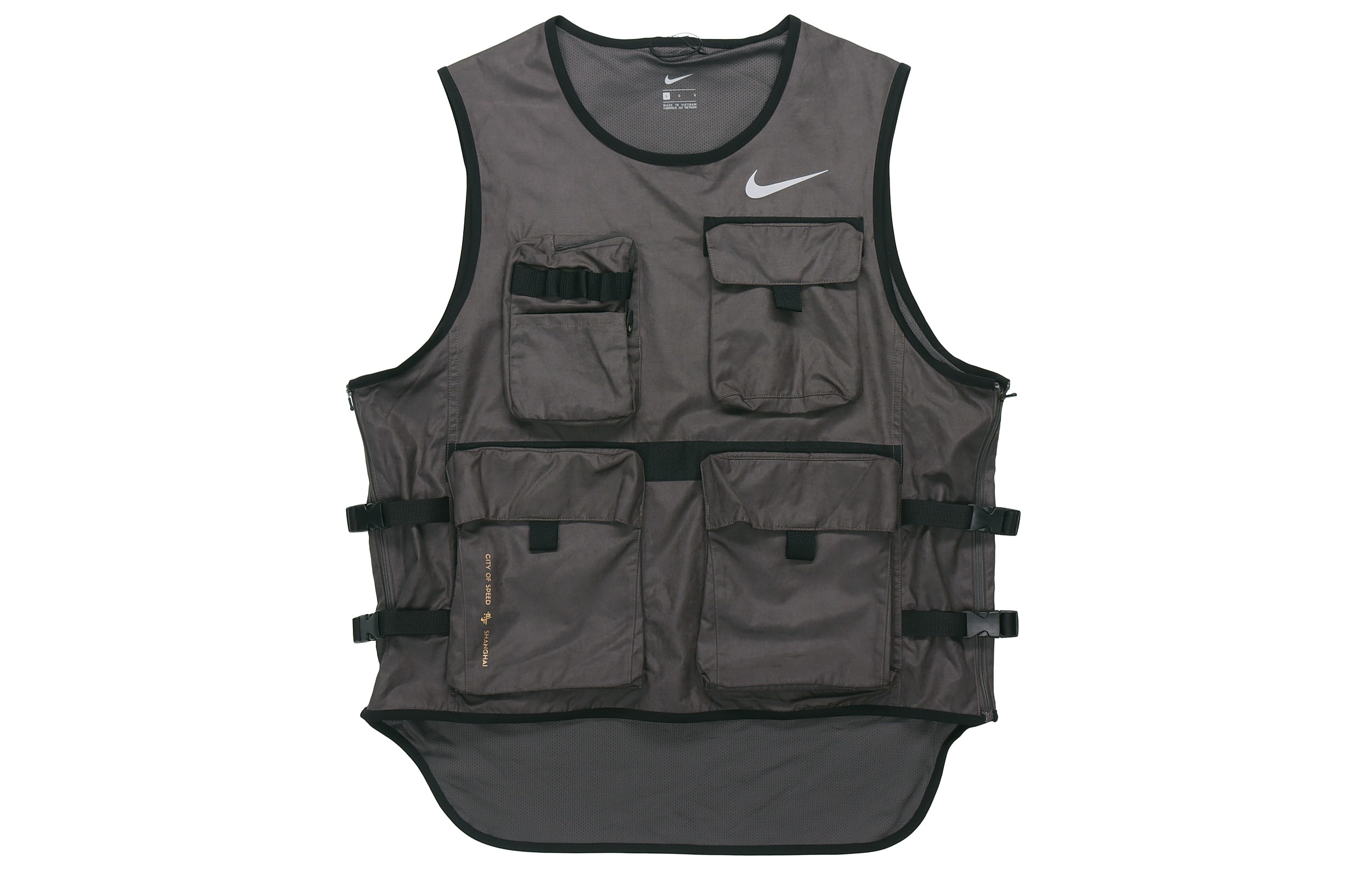Nike Mult-Pocket Utility Running Vest Gray CT2194-018