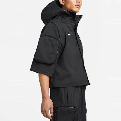 Nike Multi-functional Waterproof Detachable Hooded Jacket Black Asia Edition CZ4702-010 4
