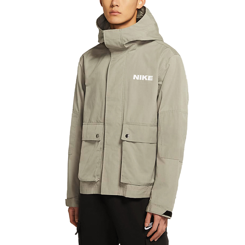 Shop 나이키 멀티포켓 유틸리티 롱슬리브 자켓 라이트 올리브 그린 DA0078-320