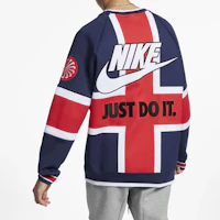 Purchase Nike Sudadera Retro Multicolor Patchwork Letras Rojo/Azul AR1993-410