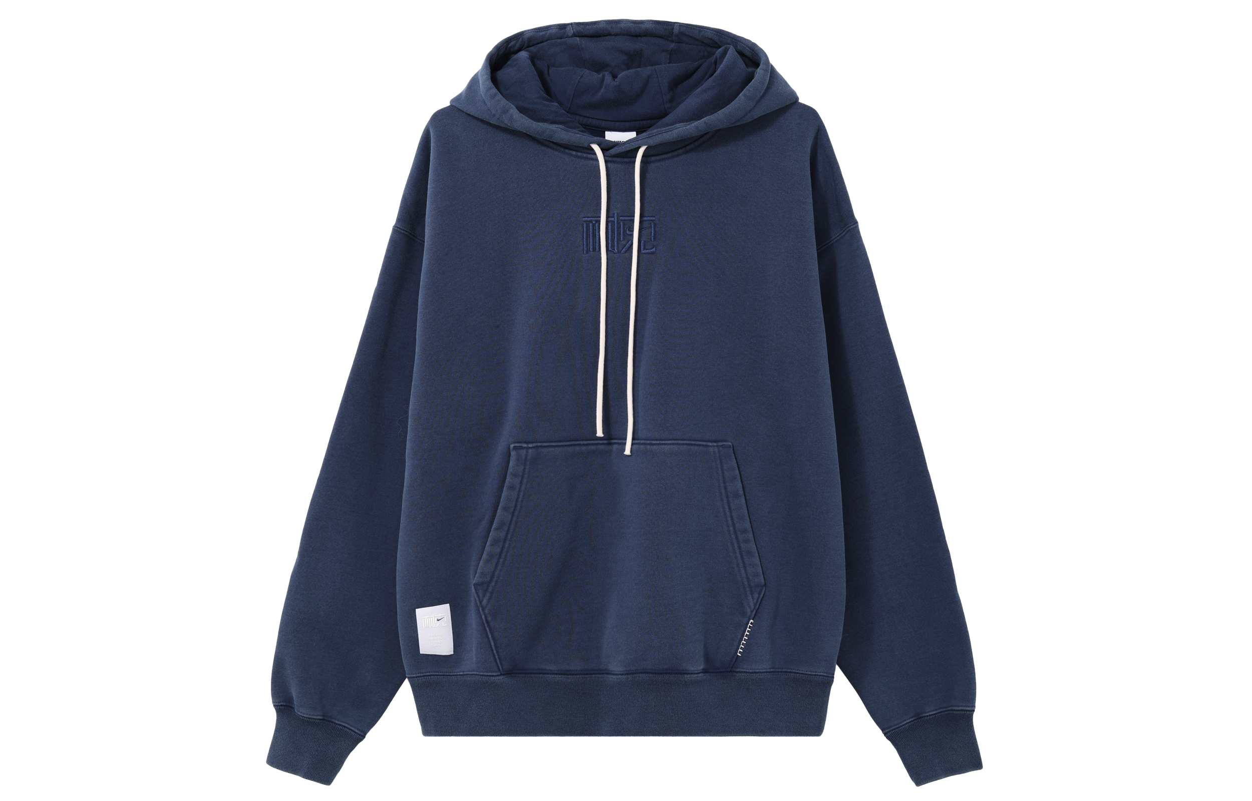 Nike NAI-KE Zen & Tea Logo Embroidered Fleece Hoodie Space Blue DQ9311-492