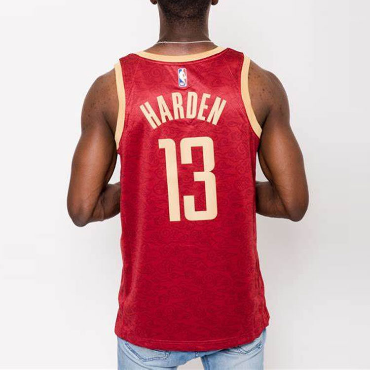 Nike NBA 18-19 James Harden Rockets #13 City Edition SW Jersey AJ4612-614 圖 4