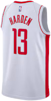 Lookbook Nike NBA 20-21 Harden Rockets #13 White/Red Fan Jersey Edition CW3592-106