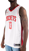 Details for Nike NBA 20-21 Harden Rockets #13 White/Red Fan Jersey Edition CW3592-106