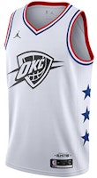 Nike NBA 2019 All-Star Russell Westbrook Thunder White Basketball Jersey AQ7297-110 Nike NBA 2019 All-Star Russell Westbrook Thunder White Basketball Jersey AQ7297-110
