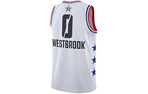 Lookbook Nike NBA 2019 All-Star Russell Westbrook Thunder Putih Jersey Basket AQ7297-110
