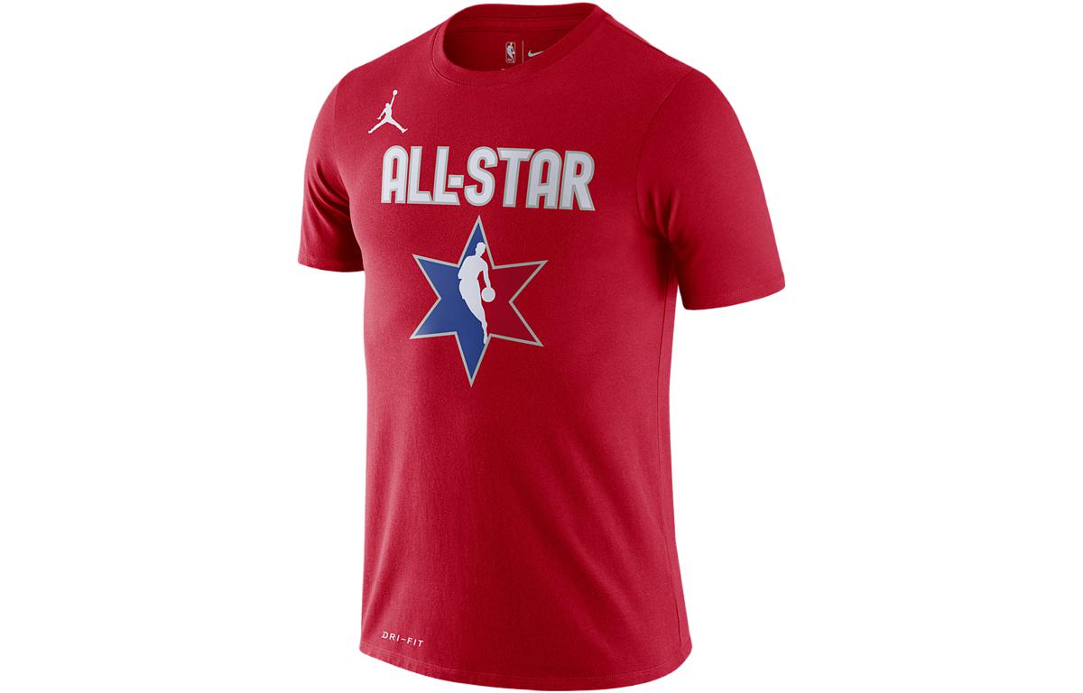 Nike NBA 2020 All-Star Dri-FIT Paul George Red Graphic T-Shirt . BV9193-667