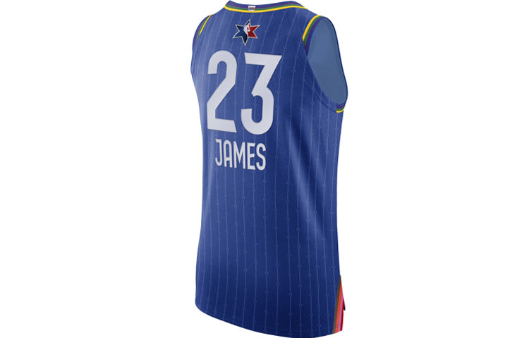 Lookbook 耐克NBA 2020全明星勒布朗詹姆斯蓝色篮球男款球衣 CJ1033-495
