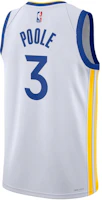Lookbook Nike NBA 22-23 Warriors Poole #3 Swingman Jersey White Unisex Limited Edition DN2077-103