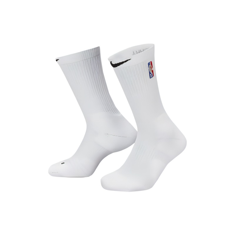 Nike NBA 75th Anniversary Crew Socks White - Breathable Athletic Mid-Calf Socks DA4960-100