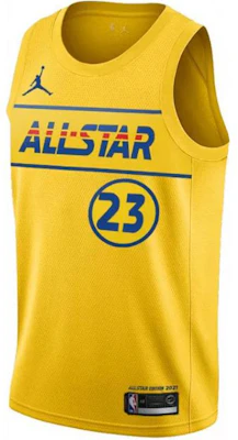Nike NBA All-Star Lakers LeBron James Fan Jersey Yellow No.23 Tank Top CV4656-744 Order Nike NBA All-Star Lakers LeBron James Fan Jersey Yellow No.23 Tank Top CV4656-744