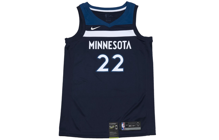 Nike NBA Andrew Wiggins Icon Edition Swingman Jersey Timberwolves Navy Tank Top. 864491-419