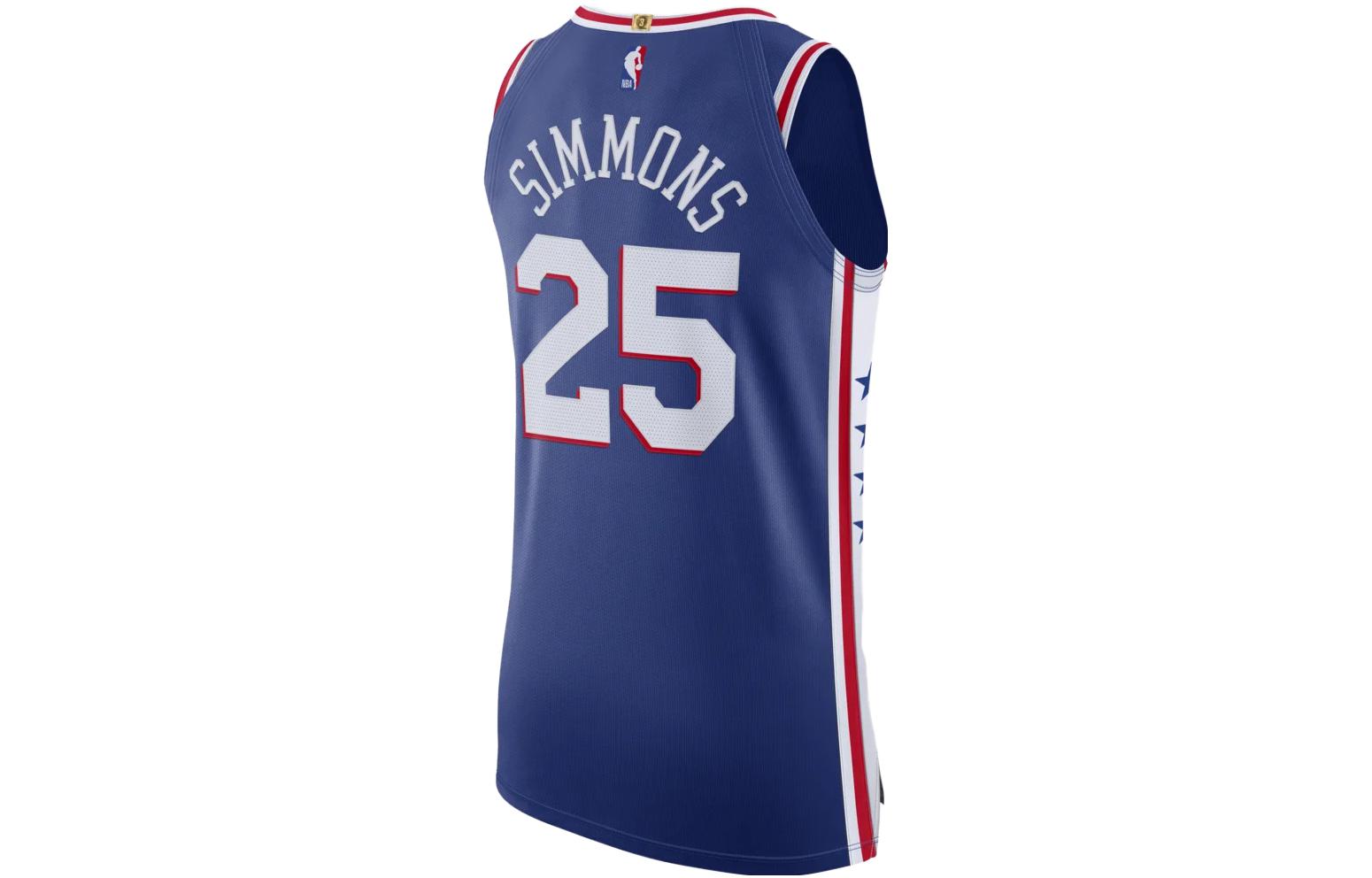 Nike NBA Ben Simmons Philadelphia 76ers Blue Basketball Jersey  Edition. CW3457-495 圖 3
