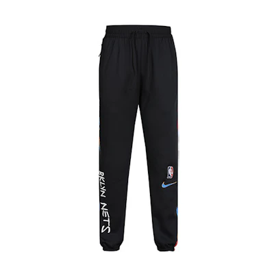 Nike NBA Brooklyn Basketball Relaxed Jogger Pants Men Black CU0612-010