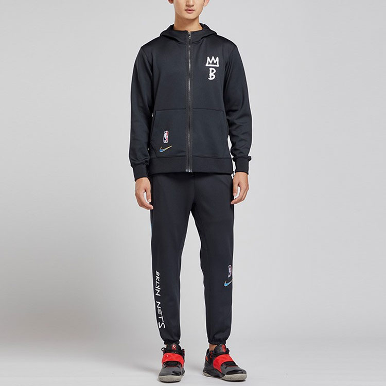 Purchase Nike NBA Brooklyn Pantalones Jogger Relajados Hombre Baloncesto Negro CU0612-010