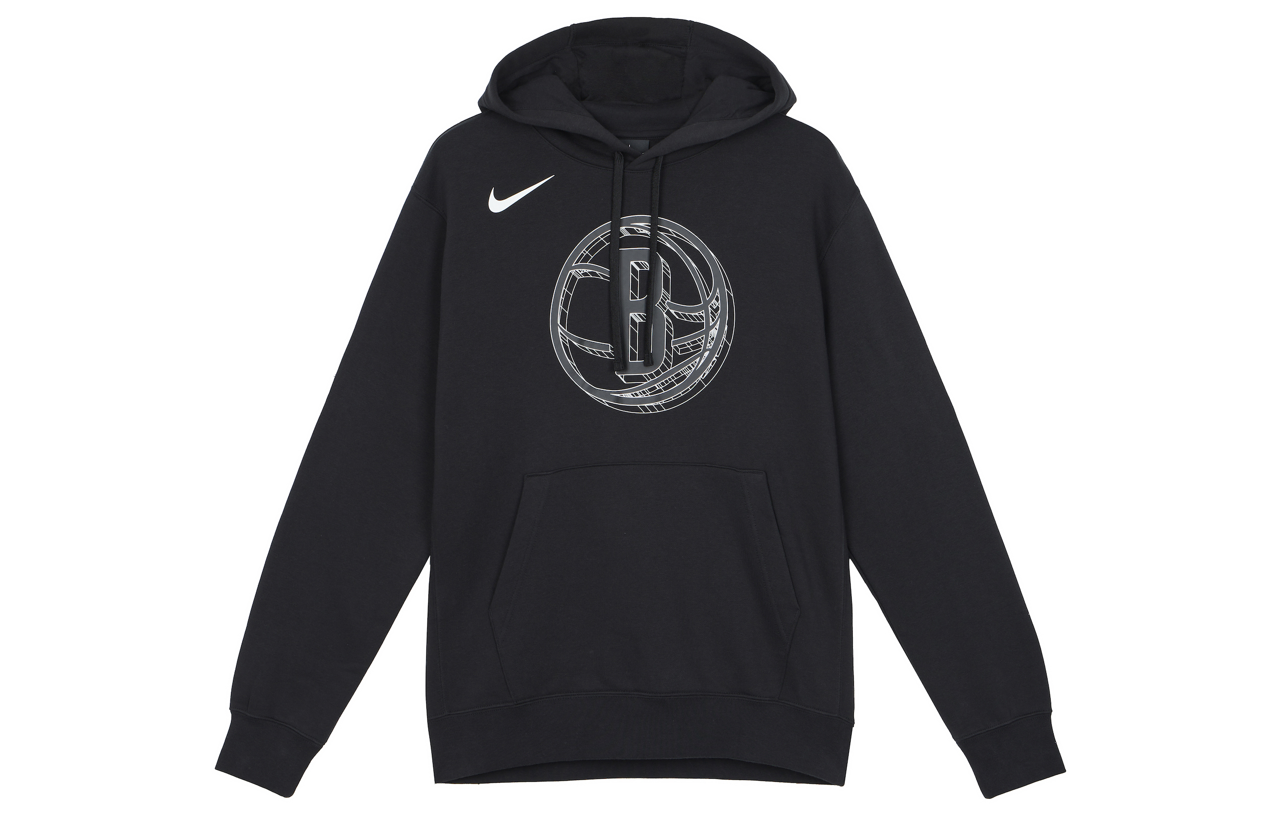 Nike NBA Brooklyn Nets Casual Pullover Hoodie Black Spring Streetwear DN4985-010