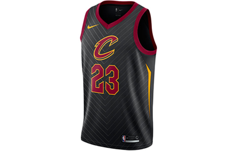 Nike NBA Cavs LeBron James 23 Dri-FIT Jersey Fan Edition Black 877201-010