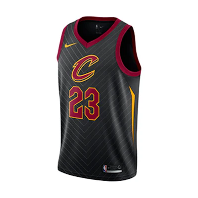 Nike NBA Cavs LeBron James 23 Dri-FIT Jersey Fan Edition Black 877201-010