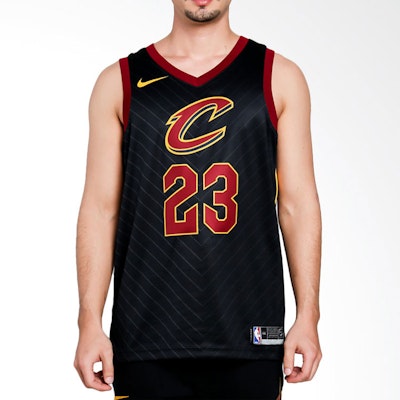 耐克NBA骑士队23号勒布朗詹姆斯Dri-FIT球迷版篮球球衣黑色 877201-010 Shop 耐克NBA骑士队23号勒布朗詹姆斯Dri-FIT球迷版篮球球衣黑色 877201-010