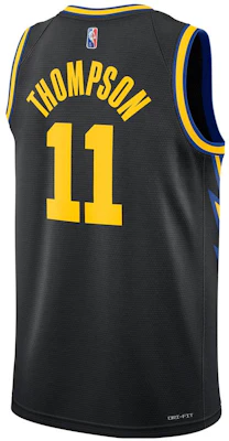 Nike NBA City Edition Ulang Tahun ke-75 Klay Thompson Warriors Jersi Hitam DB4027-012 Lookbook Nike NBA City Edition Ulang Tahun ke-75 Klay Thompson Warriors Jersi Hitam DB4027-012