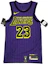 Buy 耐克NBA城市版湖人队勒布朗詹姆斯#23篮球球衣紫色 AH6213-508