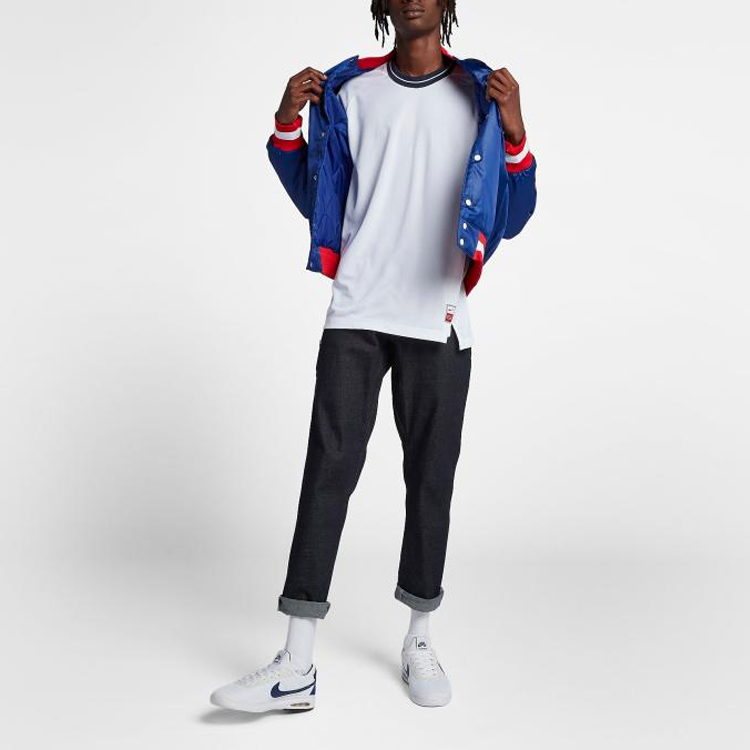Lookbook Nike NBA Collaboration Bomber Jacket Blue AH3393-455