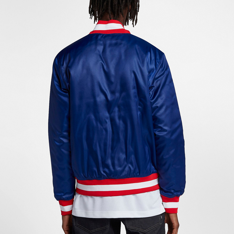 Purchase Nike NBA Collaboration Bomber Jacket Blue AH3393-455