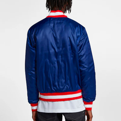 Nike NBA Collaboration Bomber Jacket Blue AH3393-455 Purchase Nike NBA Collaboration Bomber Jacket Blue AH3393-455