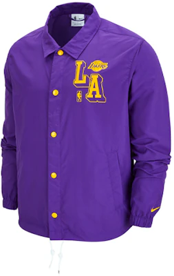 耐克 NBA 湖人队标志教练夹克 紫色 DB1440-504 Order 耐克 NBA 湖人队标志教练夹克 紫色 DB1440-504