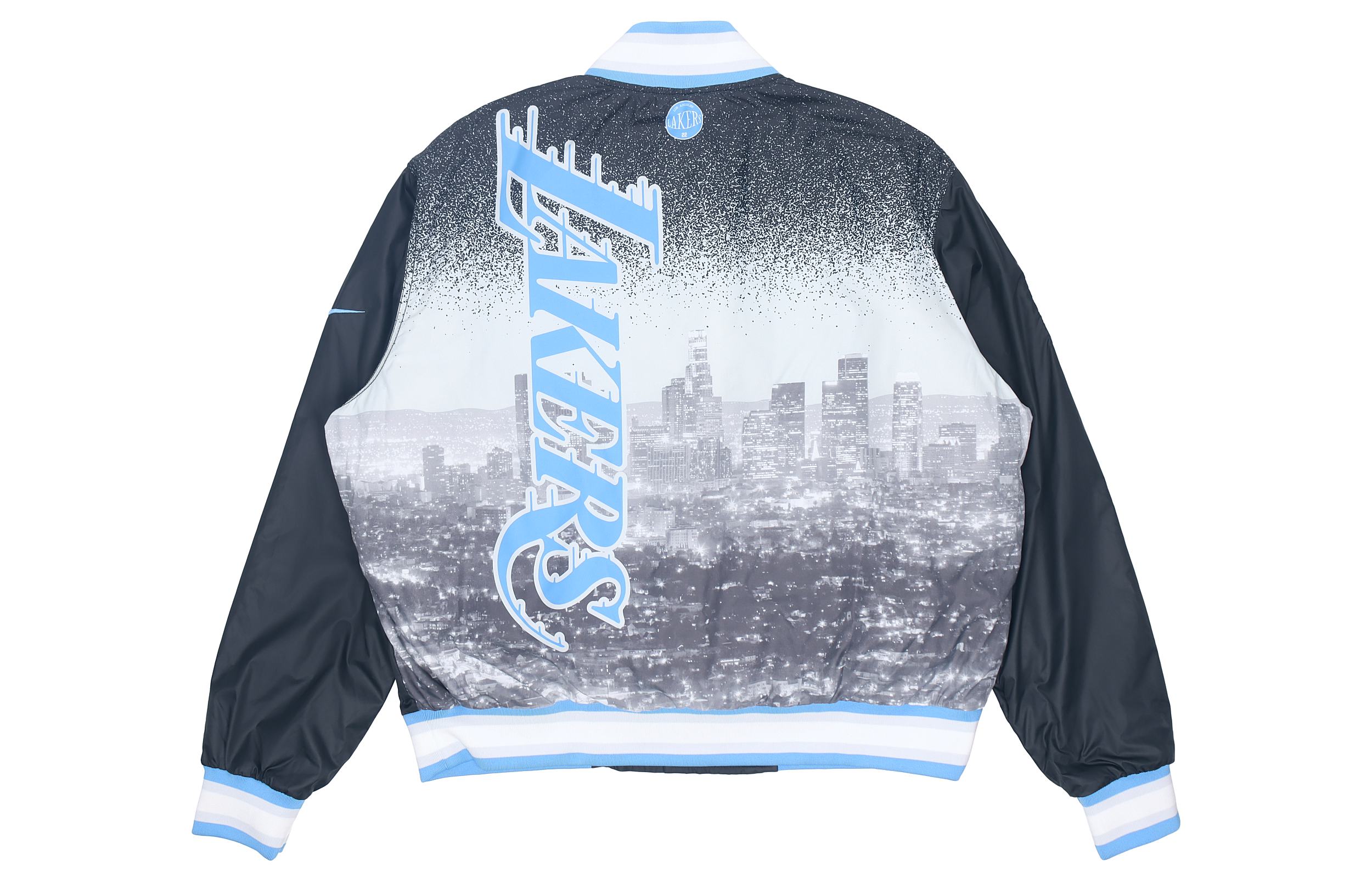 Nike NBA Courtside Los Angeles Lakers Woven Black Bomber Jacket for Men CN1441-010 圖 3