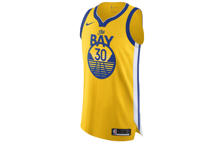 Buy Nike NBA Curry 勇士隊正版球衣 黃色籃球背心 AT9842-728