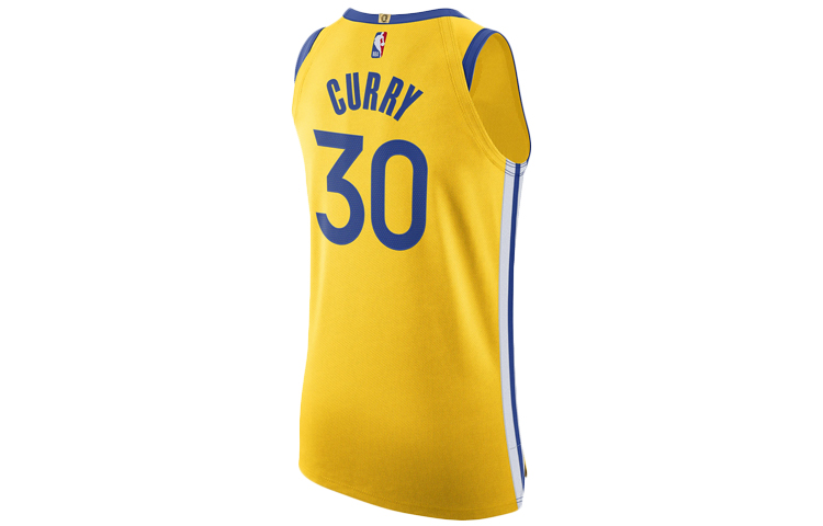 Lookbook Nike NBA Curry 勇士隊正版球衣 黃色籃球背心 AT9842-728