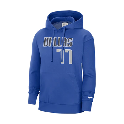 Nike NBA Dallas Mavericks Fleece Hoodie Game Royal Blue Long Sleeve Sweater DB1210-481