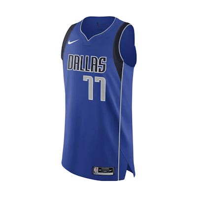 Nike NBA Dallas Mavericks Luka Doncic #77 Logo Sleeveless Basketball Jersey Blue CW3441-485