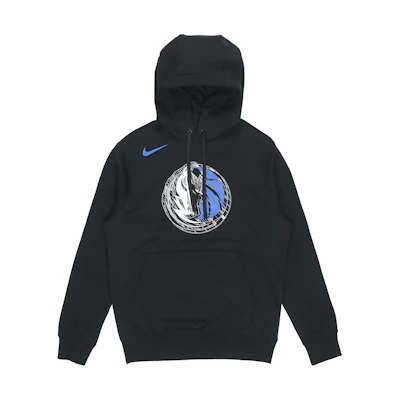 Nike NBA Dallas Mavericks Pullover Hoodie Black Casual Sweatshirt DN4986-010