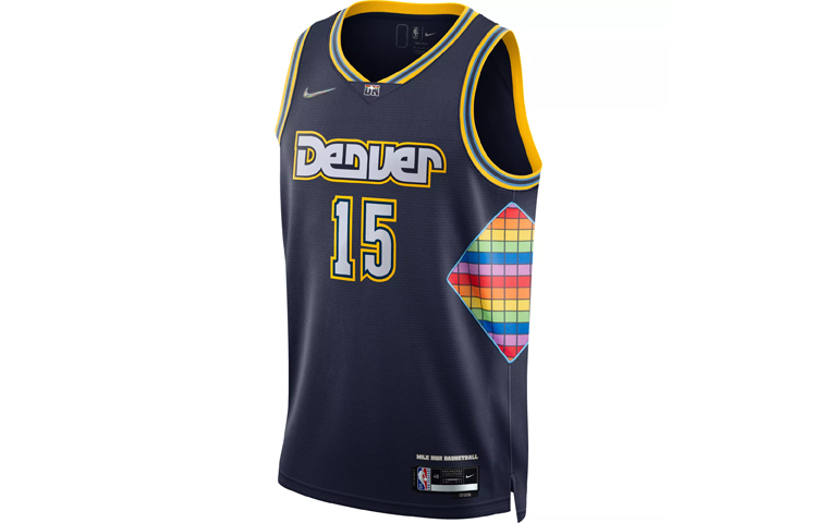Order Nike NBA 丹佛金塊 尼古拉·約基奇 #15 藍色球迷版球衣. DB4025-419