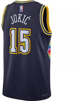 Nike NBA 丹佛金塊 尼古拉·約基奇 #15 藍色球迷版球衣. DB4025-419 Lookbook Nike NBA 丹佛金塊 尼古拉·約基奇 #15 藍色球迷版球衣. DB4025-419