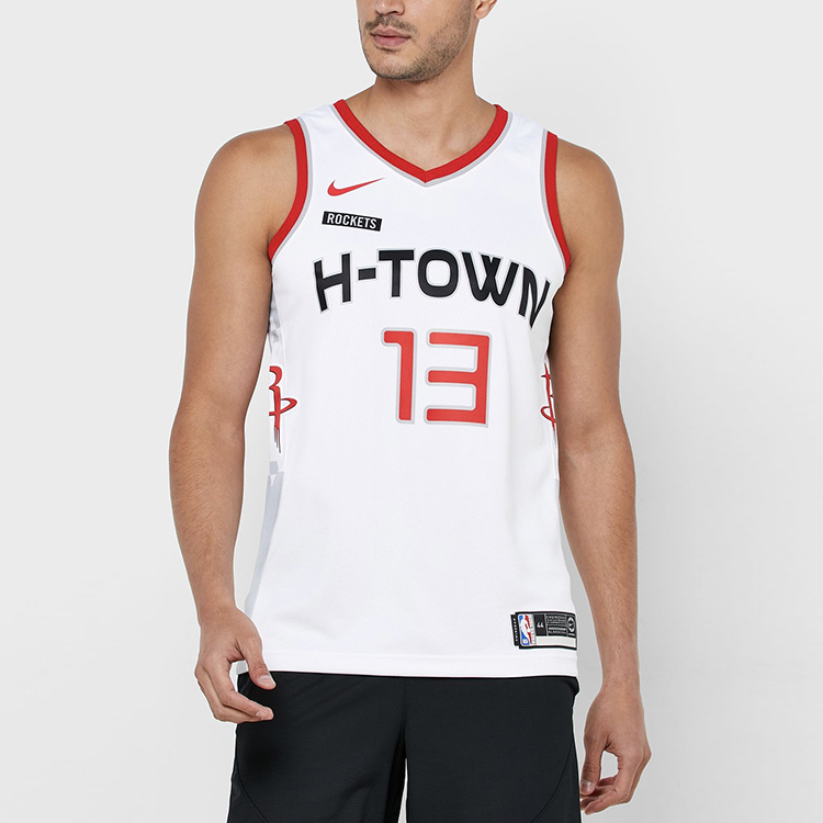 Shop Nike NBA 球迷版 James Harden #13 休士頓火箭隊球衣 白色 AV4640-101
