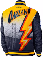 Nike NBA Golden State Warriors Courtside Navy Blue Embroidered Jacket CN1439-419 Nike NBA Golden State Warriors Courtside Navy Blue Embroidered Jacket CN1439-419