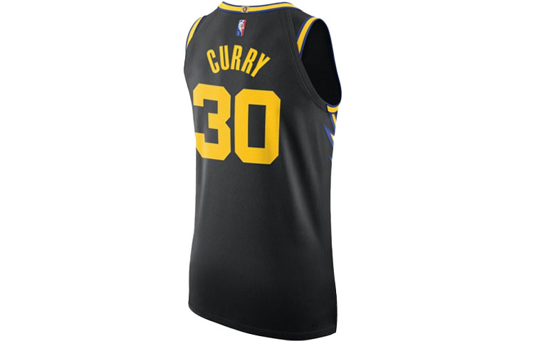 Lookbook Jersi Lelaki Nike NBA Golden State Warriors Stephen Curry #30 Hitam. DB3631-010