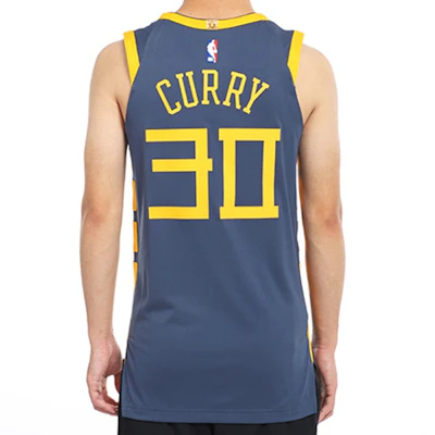 Nike NBA Golden State Warriors Stephen Curry Biru Jersey AH6209-427 Details for Nike NBA Golden State Warriors Stephen Curry Biru Jersey AH6209-427